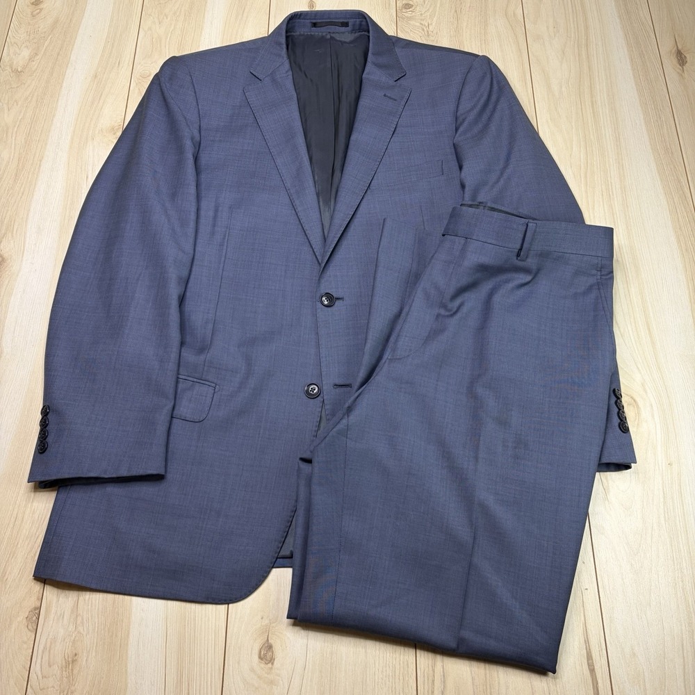 Ermenegildo Zegna Traveller Superfine Australian Wool Suit Mens 44L 37x31 Blue